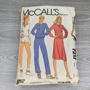 Vintage 1980 McCall's Misses' Top, Skirt, Pants or Shorts Pattern 7217 Size 10